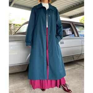 London Fog Teal Trench Coat